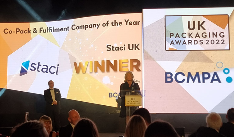‘Co-Pack & Fulfilment Company of the Year’ is awarded to Staci UK