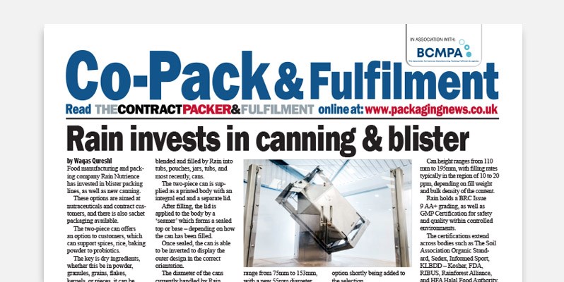 Co Packer Investments in facilities and machinery benefits customers – Mar/Apr 2024